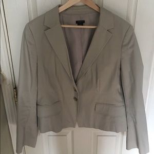 Beige 2-button blazer